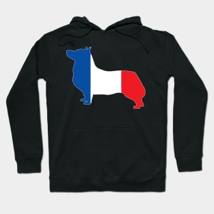 Swedish Vallhund France Flag Filled Hoodie